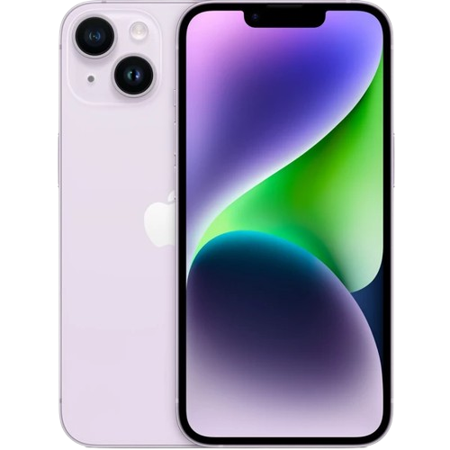 iPhone 14 Fialová zadní a přední strana