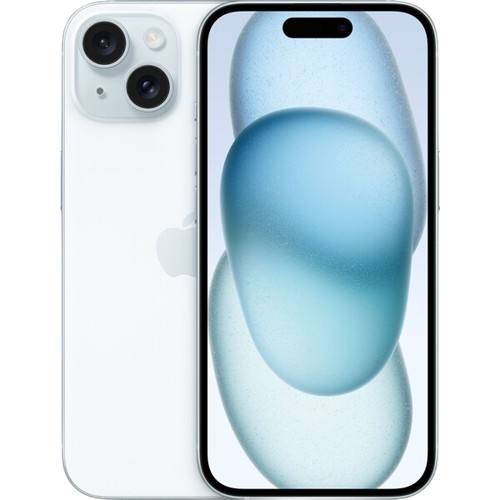 iPhone 15 Modrá zadní a přední strana
