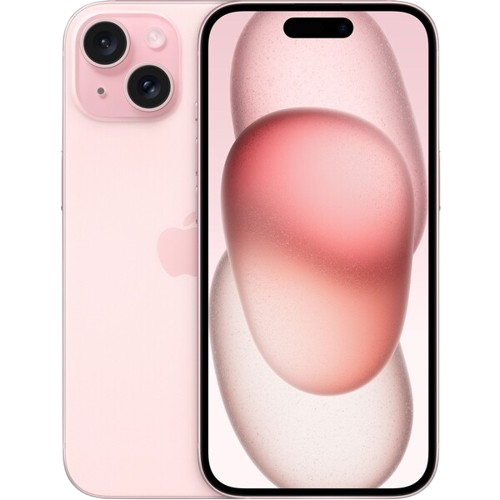 iPhone 15 Ružová zadní a přední strana